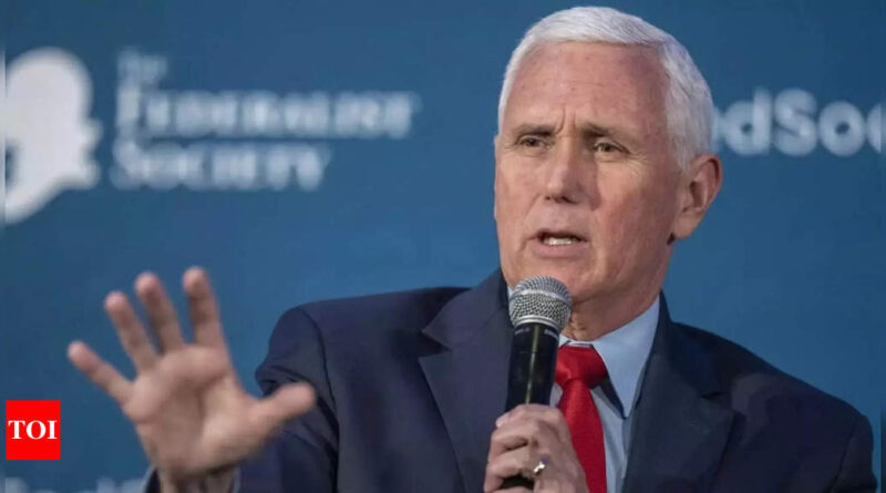 Trump Effort To Block Pence Testimony: Appeals court rejects Trump effort to block Pence testimony - Times of India