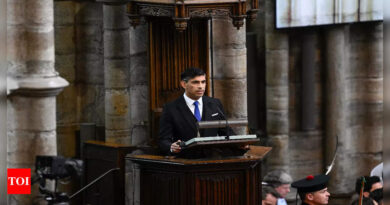 UK PM Rishi Sunak reads from biblical book at multi-faith coronation - Times of India