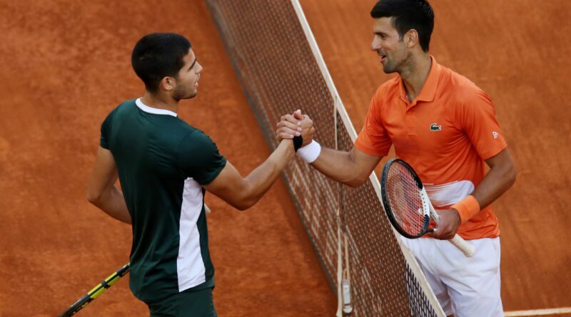 Carlos Alcaraz the man to beat on clay, says Novak Djokovic