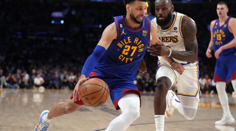 Nuggets start hot to cream Lakers in LA and move within win of sweep and first NBA title crack for franchise