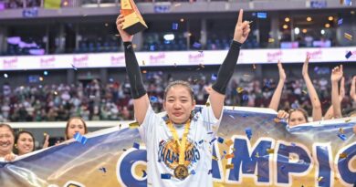 Cess Robles links up with NU teammates at Chery Tiggo