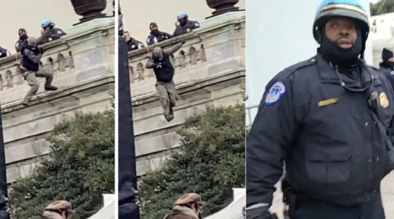 Officer Bryant Williams Identified as DC Cop Who Pushed Trump Supporter Derrick Vargo Off 2-3 Story Ledge on Jan. 6 in What Appears to Be Attempted Murder | The Gateway Pundit | by Jim Hoft