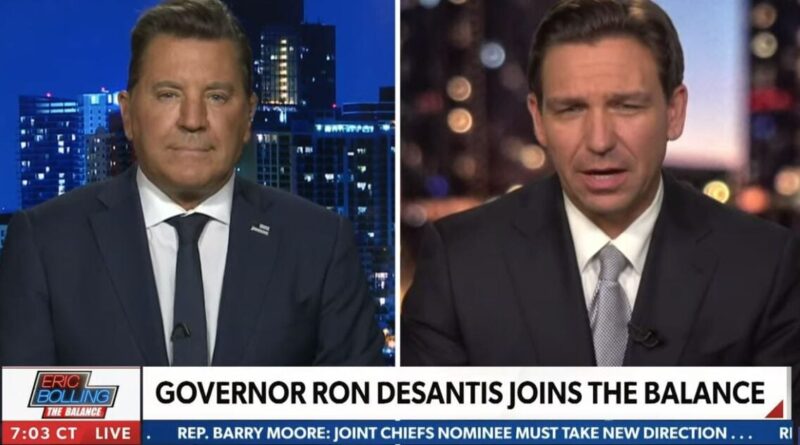 Ron DeSantis Dodges Question When Asked by Newsmax Host Bolling If He Would Be Trump's VP (VIDEO) | The Gateway Pundit | by Jim Hoft