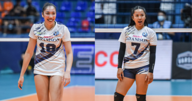 Adamson Lady Falcons Louie Romero and Lorene Toring are returning for next season. –UAAP PHOTOS