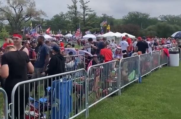 UPDATE: POSTPONED DUE TO TORNADO WATCH! ... MAGA Country: Iowa Crowds Line Up to See President Trump Tonight in Des Moines at 7 PM CST | The Gateway Pundit | by Jim Hoft