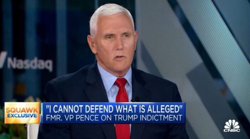 Mike Pence Says He "Cannot Defend What is Alleged" in the Federal Indictment Against Trump (VIDEO) | The Gateway Pundit | by Cristina Laila | 42