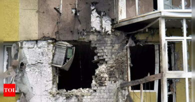 3 wounded as drone hits residential building in southwestern Russia near Ukraine - Times of India