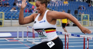 Belgian shot putter Boumkwo runs 100m hurdles to save team from disqualification