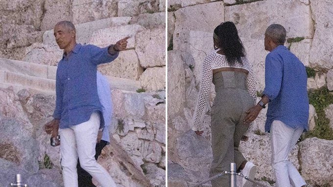 Barack Obama Gets Handsy with Michelle at the Acropolis in Greece | The Gateway Pundit | by Cristina Laila | 42