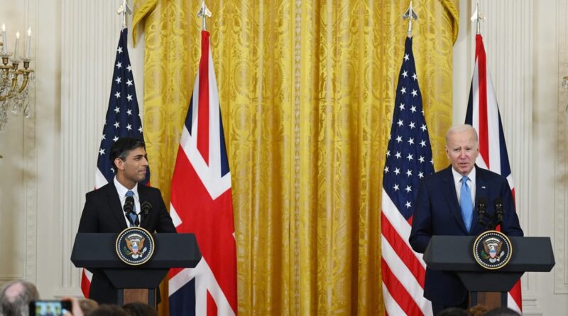 Oh, Mr President … Biden gets his titles mixed up during Prime Minister Rishi Sunak’s first White House visit