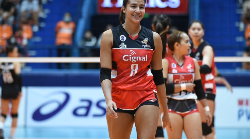 Jovelyn Gonzaga is having the time of her life with Cignal.—PVL IMAGES