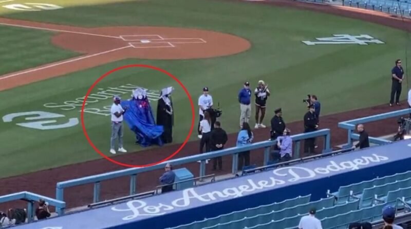 DISGUSTING. Major League Baseball and LA Dodgers Honor Demonic Sisters of Perpetual Indulgence on Home Field Before Game (VIDEO) | The Gateway Pundit | by Jim Hoft | 2