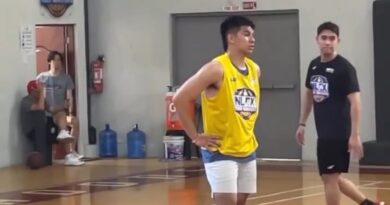 Kiefer Ravena joins NLEX practice.