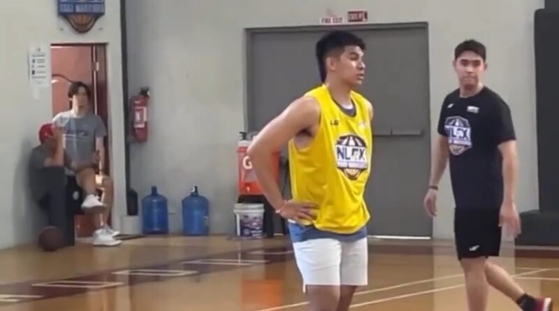 Kiefer Ravena joins NLEX practice.