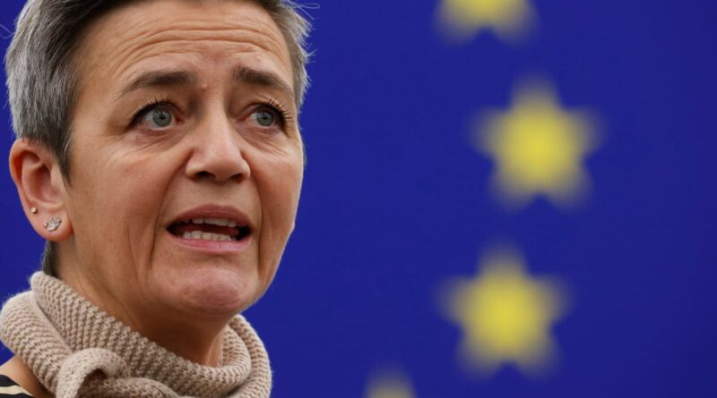 Grilled by lawmakers, Vestager defends chief economist appointment