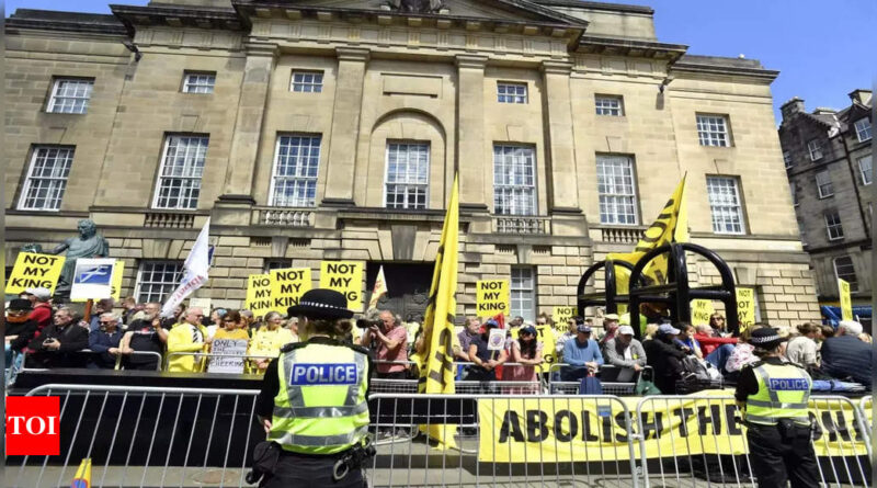 ‘Not my king’: King Charles’ coronation in Scotland met with protests, videos viral - Times of India