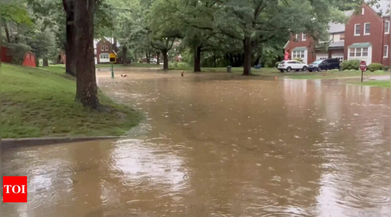 Heavy rains wash across US Northeast, forecasters warn of catastrophic floods - Times of India