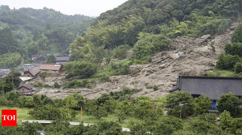 Heavy rain in southern Japan leaves up to six dead, 3 missing - Times of India