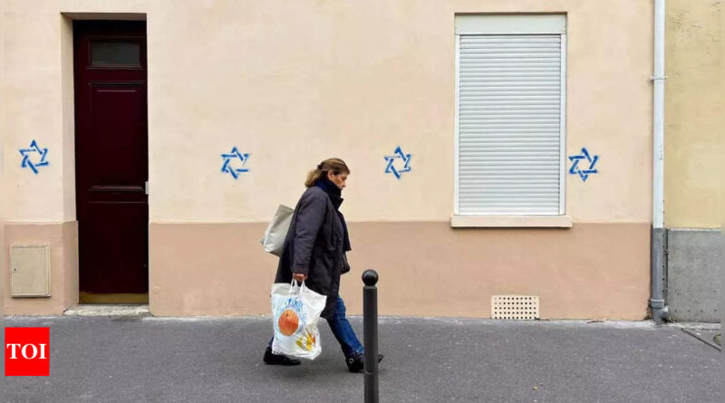 France vows 'merciless fight' against antisemitism after anti-Jewish graffiti found in Paris - Times of India