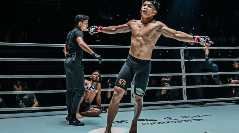 Filipino fighter Fritz Biagtan in ONE Championship.