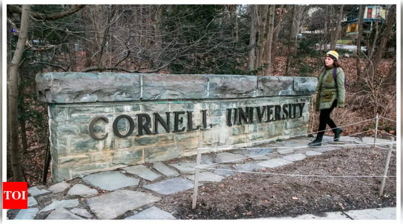 Cornell University student faces federal charges over antisemitic threats - Times of India