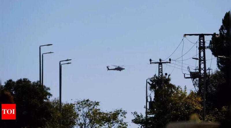 Israeli army says it intercepted drone approaching over Lebanon - Times of India