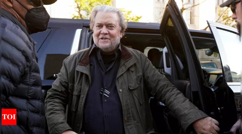 Donald Trump ally Steve Bannon faces skeptical court in bid to overturn contempt conviction - Times of India