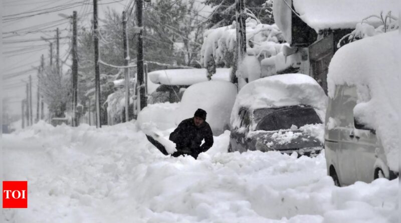 Heavy snowfall in Romania, Bulgaria and Moldova leaves 1 person dead and many without electricity - Times of India