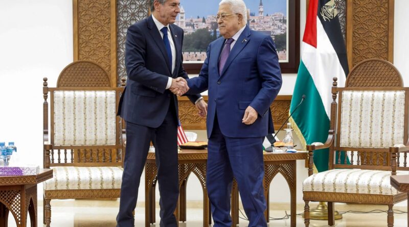 Blinken meets Palestinian leader Abbas in surprise West Bank visit